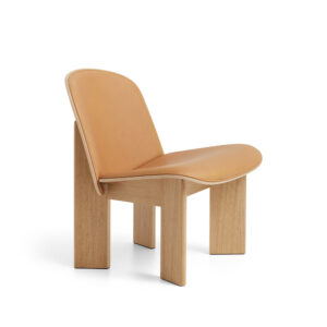 HAY - Chisel Lounge Chair | Eg | Læder polstring Sense Cognac