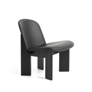 HAY - Chisel Lounge Chair | Black | Læder polstring Sense-Black