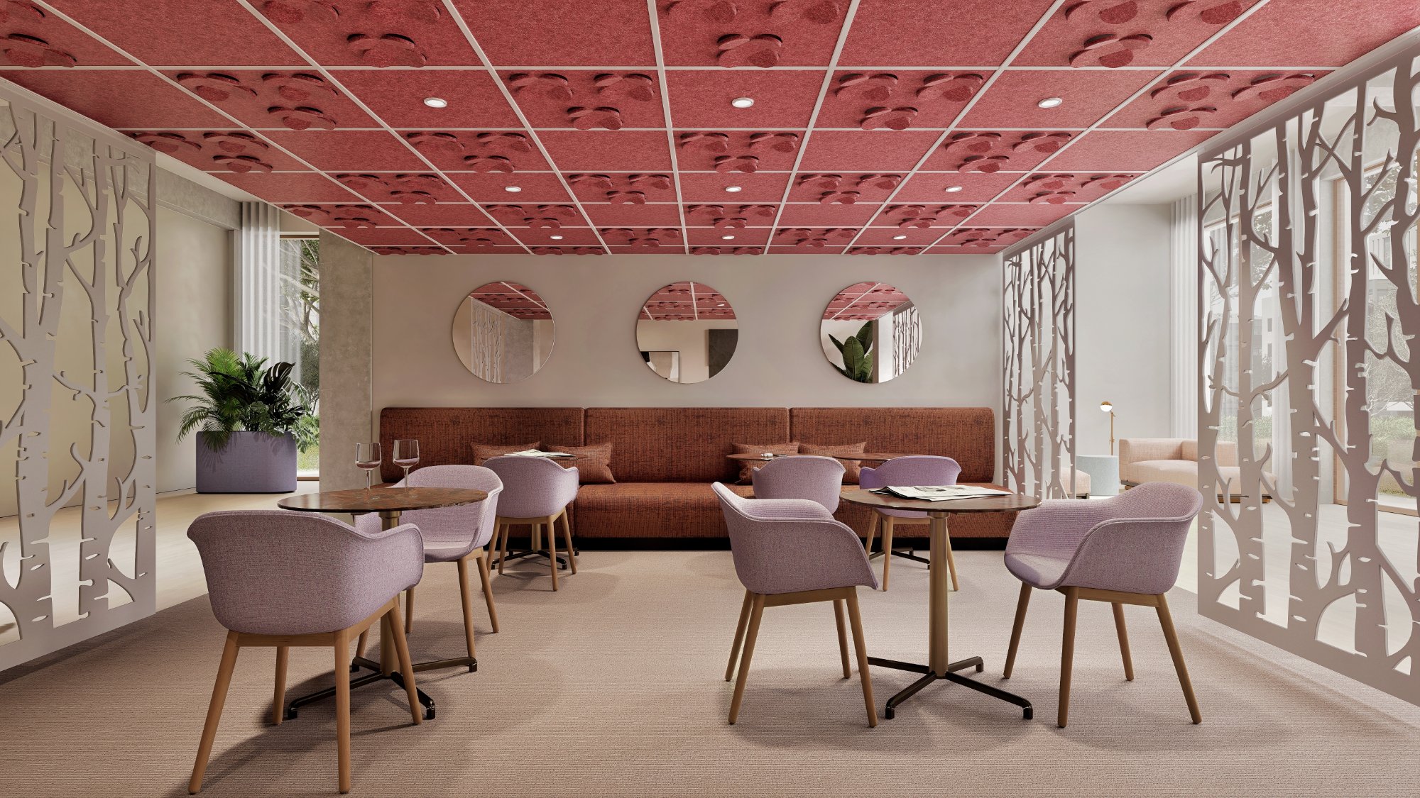 BuzziCloud Poppy i Coral i lounge