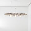 BuzziPleat Edel Long i OffWhite med LED Trio Globe