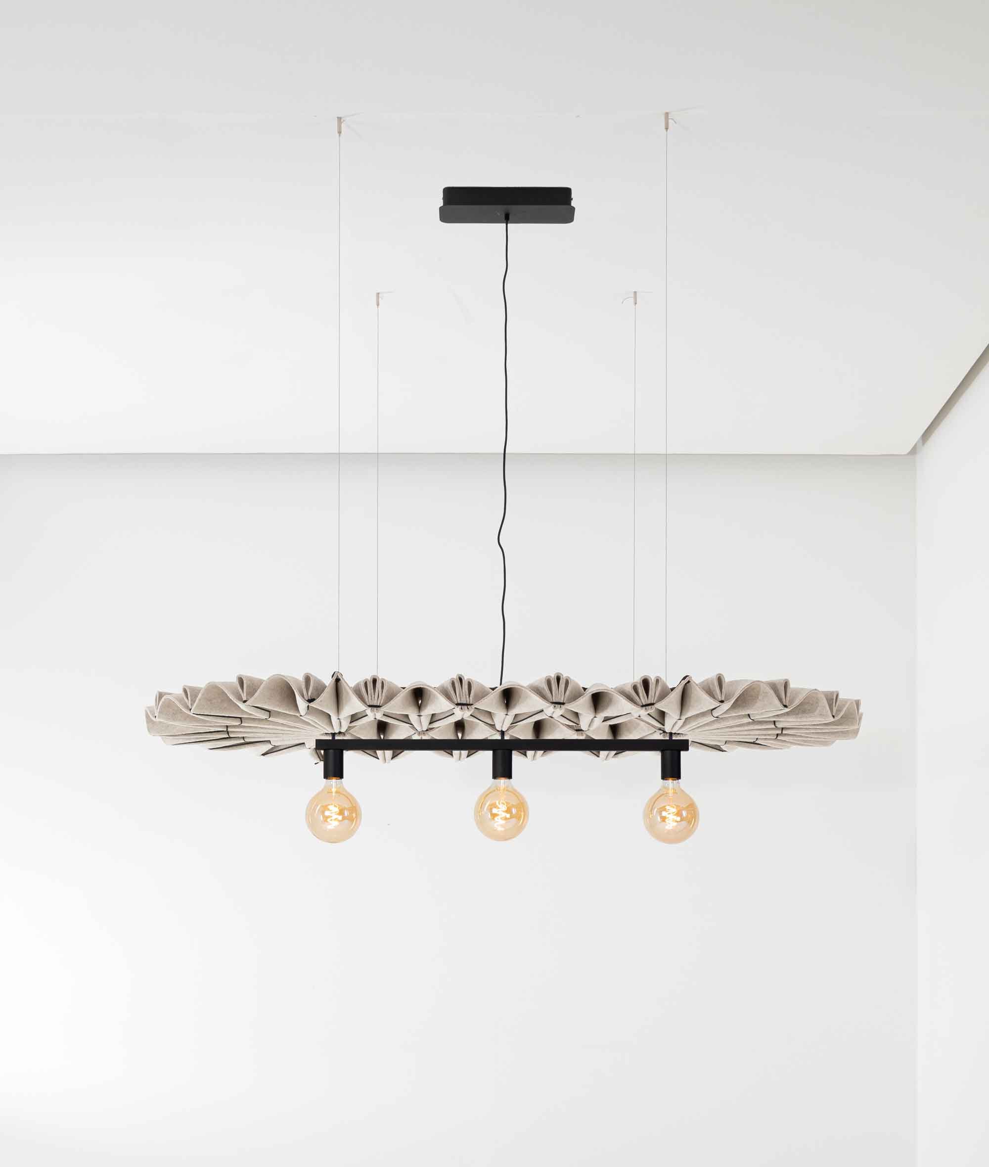 BuzziPleat Edel Long i OffWhite med Retrofit Trio