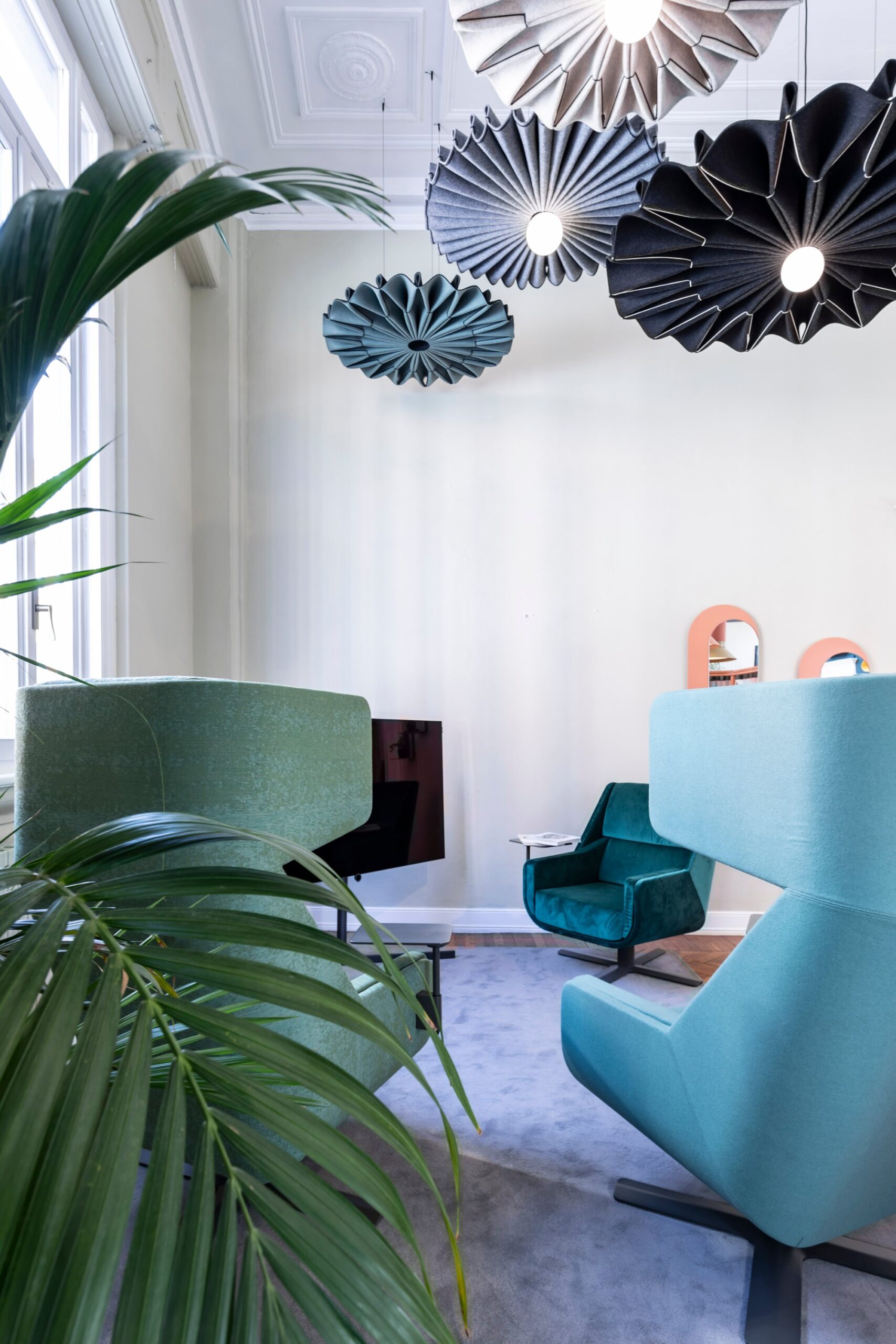 BuzziPleat i flere farver over lounge