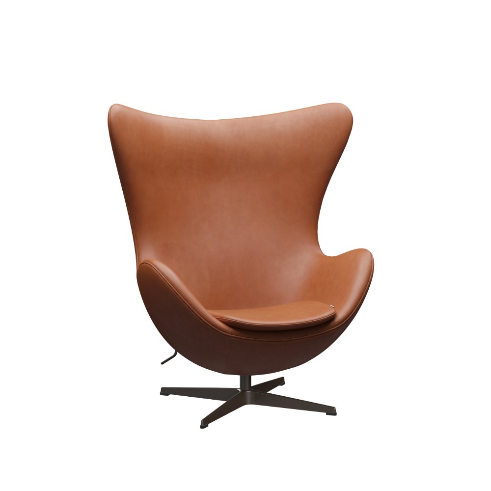 Ægget™ loungestol med Brown Bronze stel Fritz Hansen Ægget™ loungestol med Brown Bronze stel