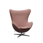 Fritz Hansen Ægget™ loungestol med Silver Grey stel