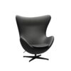 Ægget™ loungestol med sort stel Fritz Hansen Ægget™ loungestol med sort stel