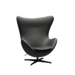Fritz Hansen Ægget™ loungestol med sort stel