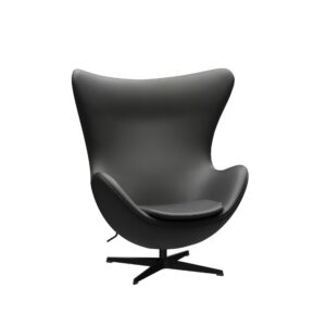 Fritz Hansen Ægget™ loungestol med sort stel