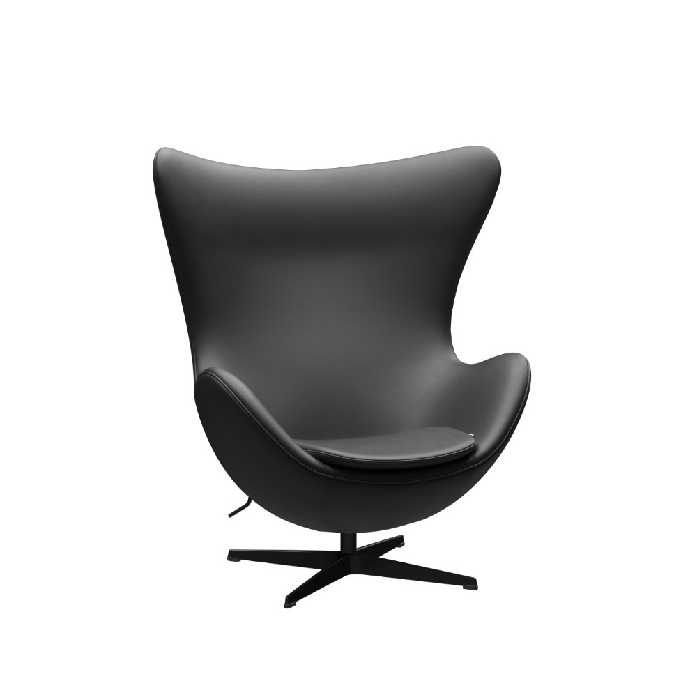 Ægget™ loungestol med sort stel Fritz Hansen Ægget™ loungestol med sort stel