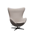 Fritz Hansen Ægget™ loungestol med Warm Graphite stel