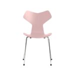 Fritz Hansen Grand Prix™ stol 3130 i Pale Rose farvet ask med forkromet stål stel