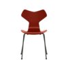 Fritz Hansen Grand Prix™ stol 3130 i Venetian Red lakeret finér med warm graphite pulverlakeret stel