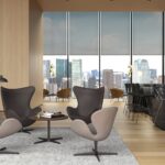 Fritz Hansen Ægget™ og Svanen™ i hotellobby