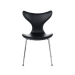 Fritz Hansen Liljen™ stol 3108 fuldpolstret i sort læder