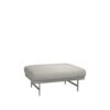 Fritz Hansen Lissoni Sofa™ puf PL110 med stel i børstet rustfrit stål