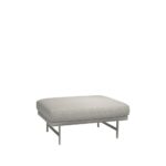 Fritz Hansen Lissoni Sofa™ puf PL110 med stel i børstet rustfrit stål