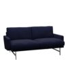 Lissoni Sofa™ PL112S 2-personers sofa med stel i børstet rustfrit stål Fritz Hansen Lissoni Sofa™ PL112S 2-personers sofa med stel i børstet rustfrit stål
