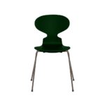 Fritz Hansen Myren™ stol 3101 i Evergreen lakeret finér med brown bronze pulverlakeret stel