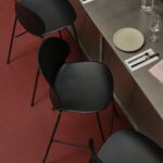 N02™ Recycle høje barstole i sort
