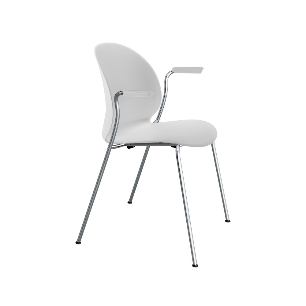 N02™ Recycle N02-11 i off-white med stel i forkromet stål