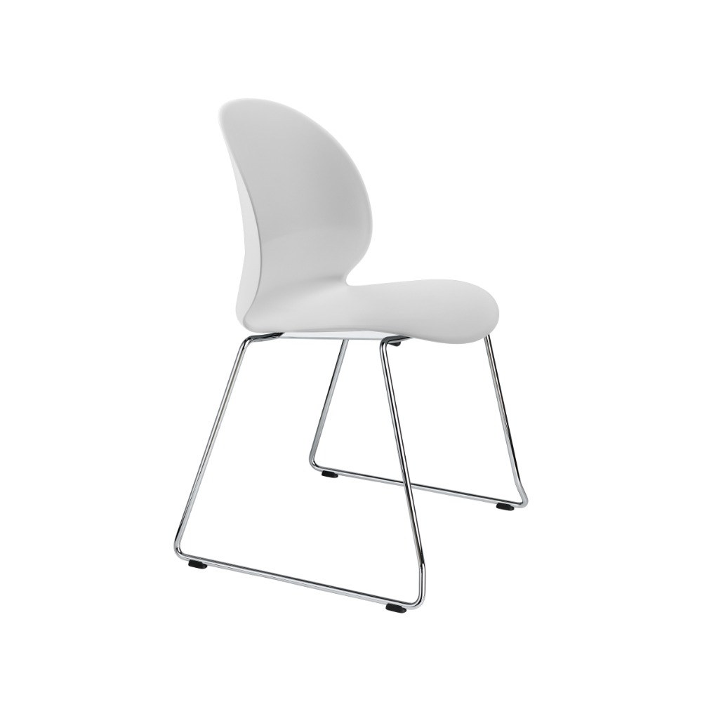 N02™ Recycle N02-20 i off-white med stel i forkromet stål N02™ Recycle N02-20 i off-white med stel i forkromet stål