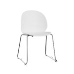 N02™ Recycle N02-21 i off-white med stel i forkromet stål