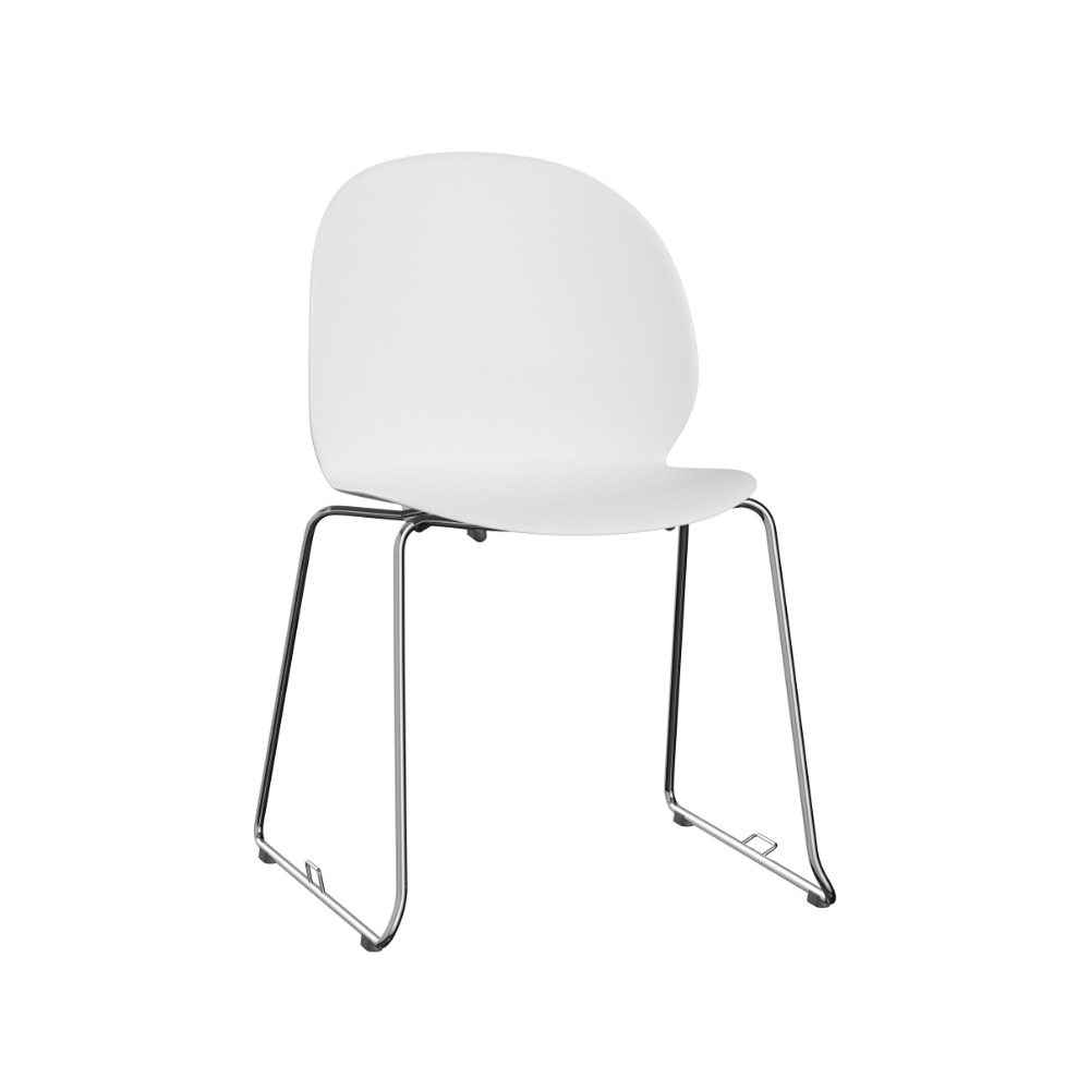 N02™ Recycle N02-21 i off-white med stel i forkromet stål