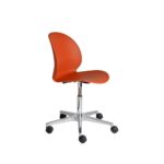 N02™ Recycle N02-30 i mørk orange med stel i poleret aluminium