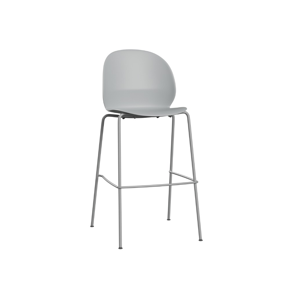 N02™ Recycle N02-50 i grå med stel i pulverlakeret stål i samme farve N02™ Recycle N02-50 i grå med stel i pulverlakeret stål i samme farve