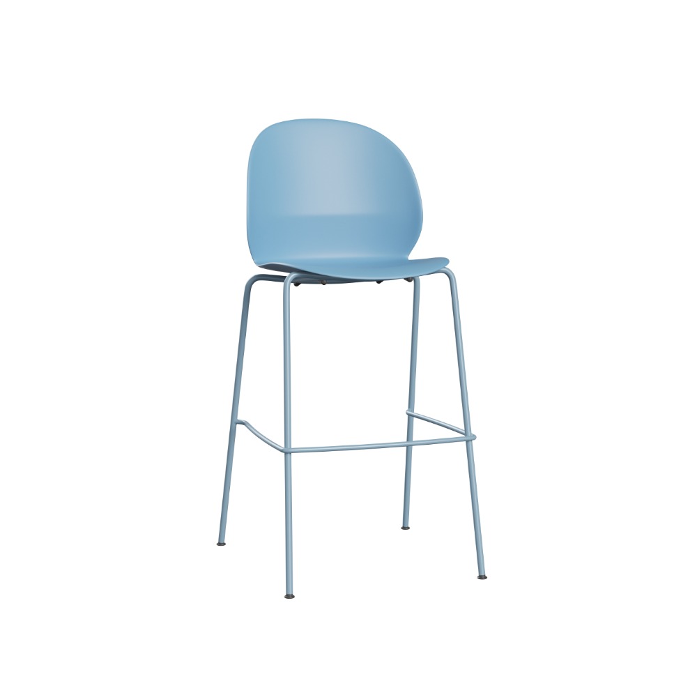 N02™ Recycle N02-50 i lyseblå med stel i pulverlakeret stål i samme farve N02™ Recycle N02-50 i lyseblå med stel i pulverlakeret stål i samme farve
