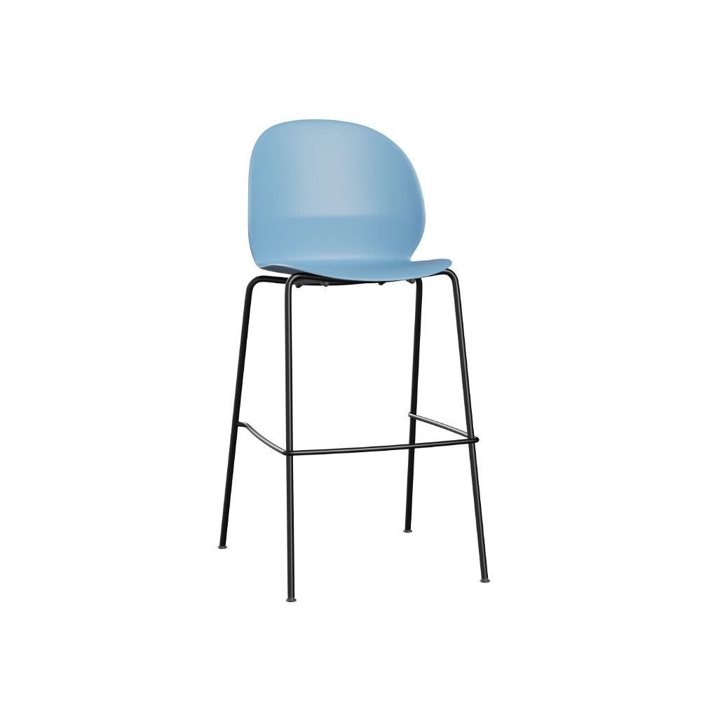 N02™ Recycle N02-50 i lyseblå med stel i sort pulverlakeret stål N02™ Recycle N02-50 i lyseblå med stel i sort pulverlakeret stål