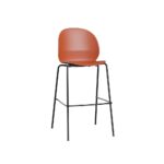 N02™ Recycle N02-50 i mørk orange med stel i sort pulverlakeret stål