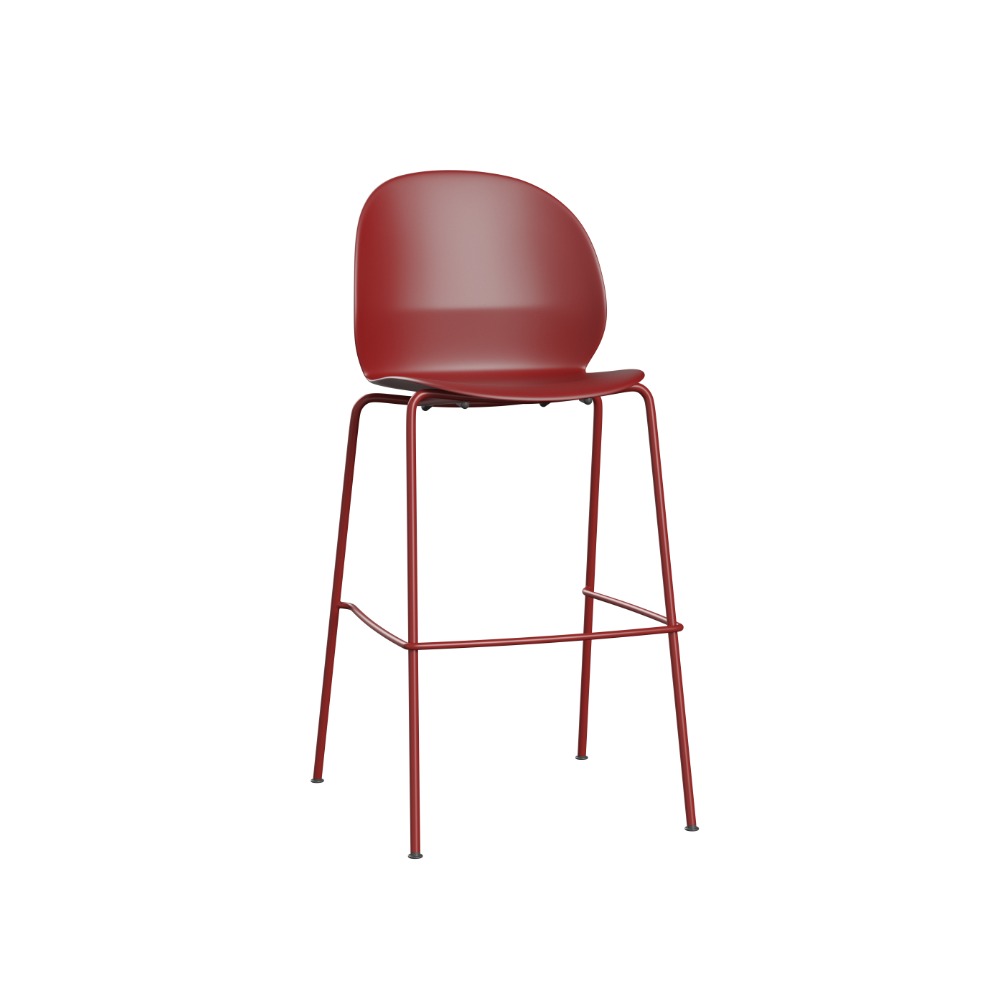 N02™ Recycle N02-50 i mørkerød med stel i pulverlakeret stål i samme farve N02™ Recycle N02-50 i mørkerød med stel i pulverlakeret stål i samme farve