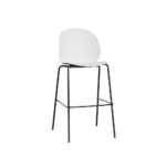 N02™ Recycle N02-50 i off-white med stel i sort pulverlakeret stål