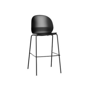N02™ Recycle N02-50 i sort med stel i sort pulverlakeret stål