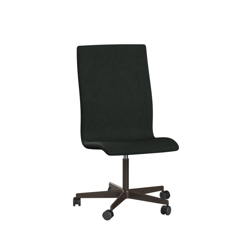 Fritz Hansen Oxford™ 3173W stol med stel i Brown Bronze