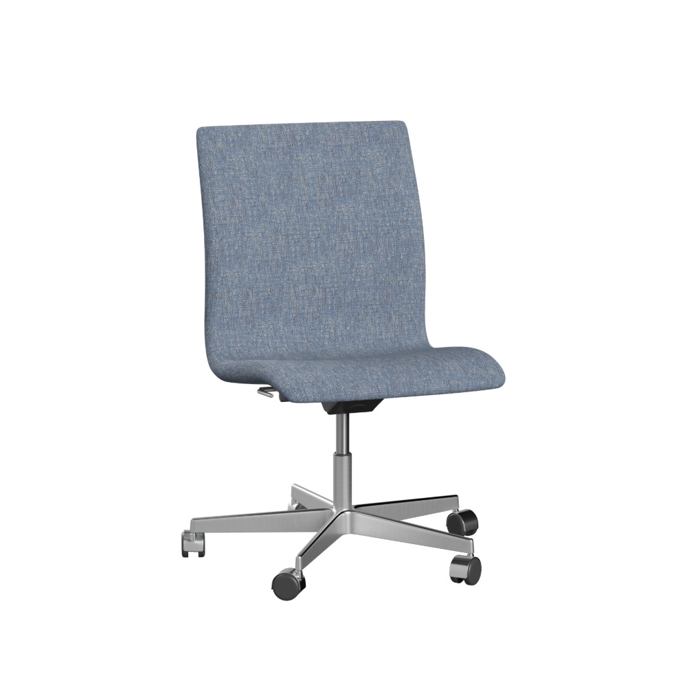 Fritz Hansen Oxford™ 3191W stol med stel i børstet aluminium