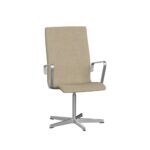 Fritz Hansen Oxford™ 3273T stol med stel i børstet aluminium