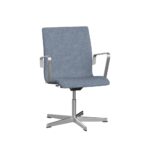 Fritz Hansen Oxford™ 3291T stol med stel i børstet aluminium