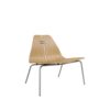 Fritz Hansen PK23™ i klarlakeret eg med stel i børstet stål