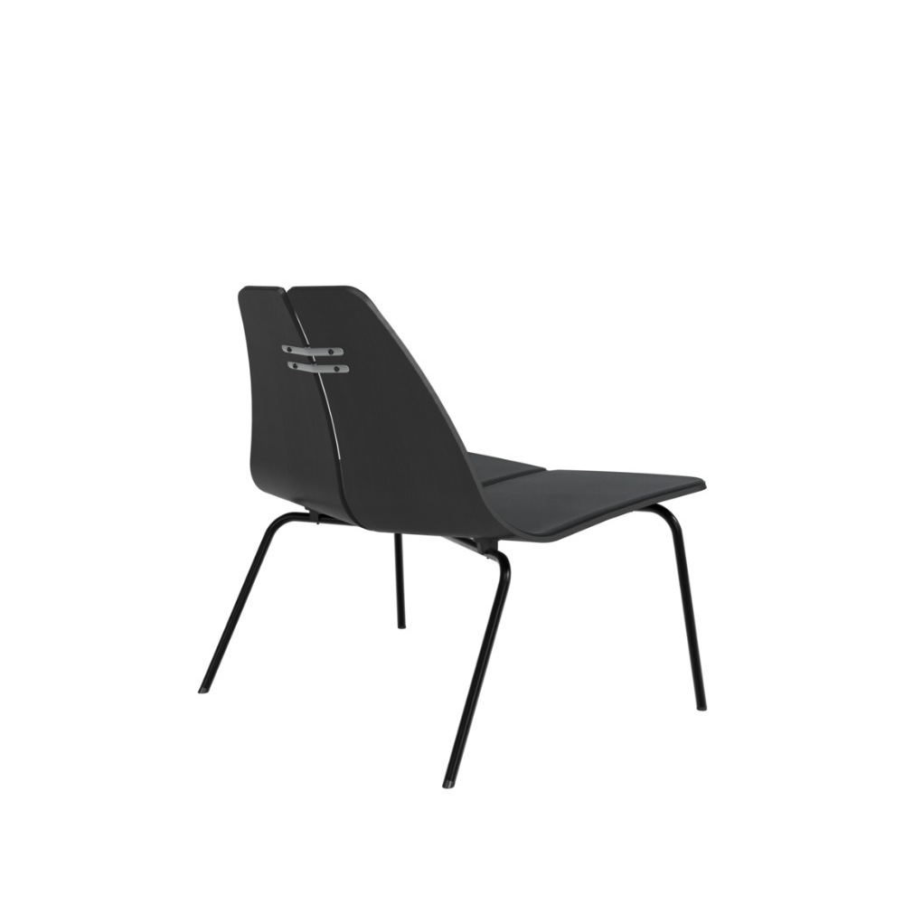 Fritz Hansen PK23™ forsidepolstret i sortfarvet ask med sort stel