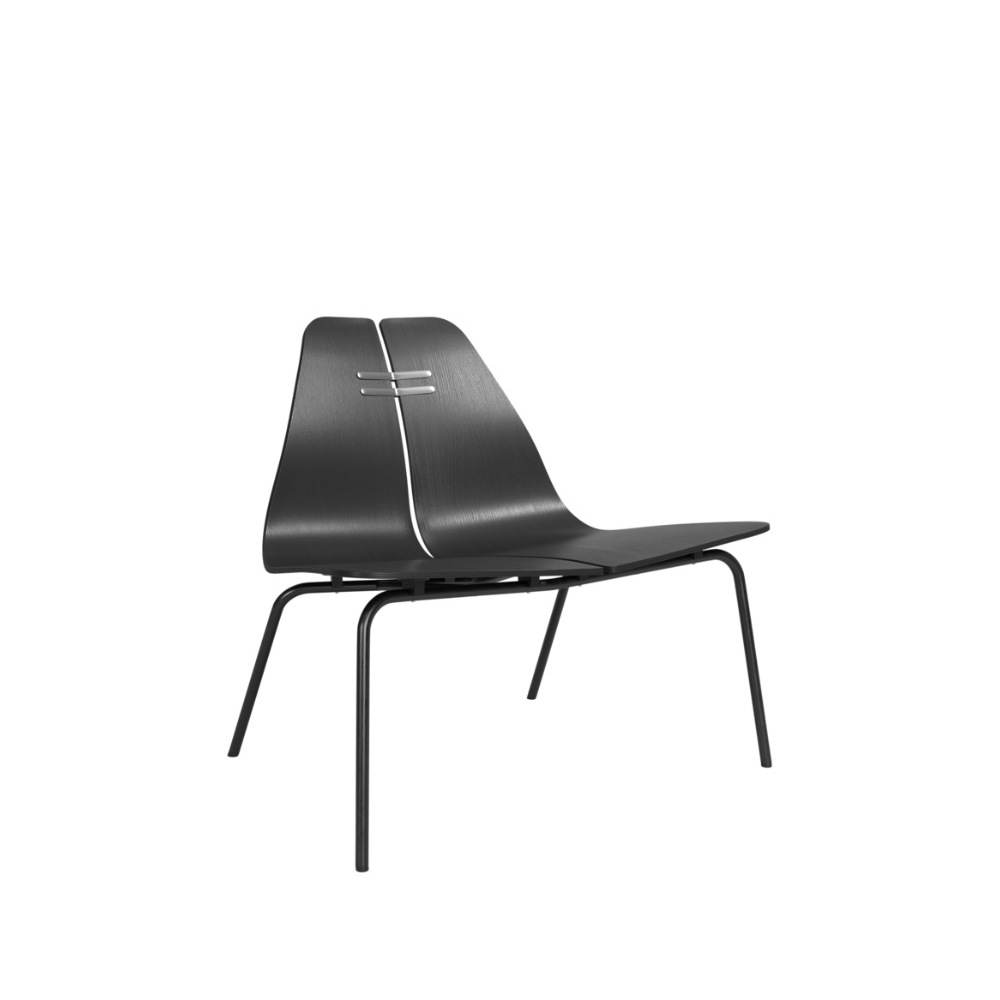 Fritz Hansen PK23™ i sortfarvet ask med sort stel