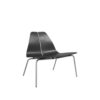 Fritz Hansen PK23™ i sortfarvet ask med stel i børstet stål