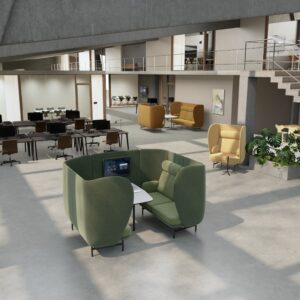 Fritz Hansen Plenum™ Cabin i åbent kontormiljø