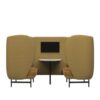Fritz Hansen Plenum™ Cabin JH1004 med bord JH72 og skærmbeslag