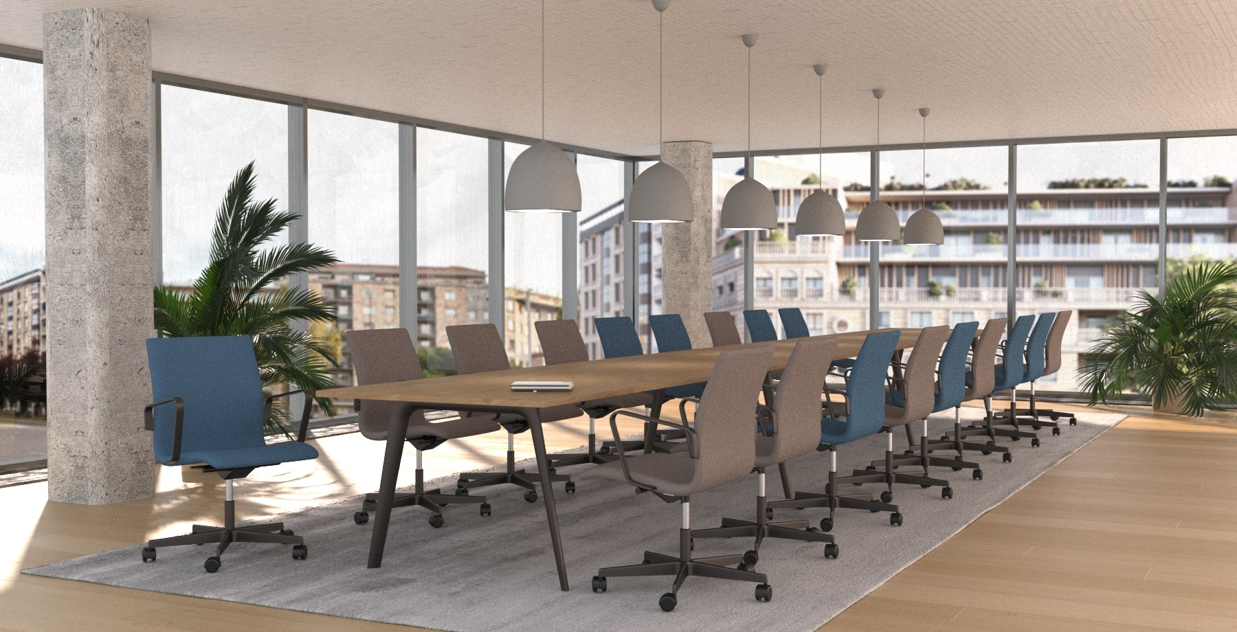 Fritz Hansen Pluralis™ konferencebord med Oxford™ stole