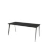 Fritz Hansen Pluralis™ bord KS431 80x180 cm i Lava Grey laminat med poleret aluminiumsstel