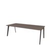 Fritz Hansen Pluralis™ bord KS433 100x220 cm i Mauve Brown linoleum med Brown Bronze stel