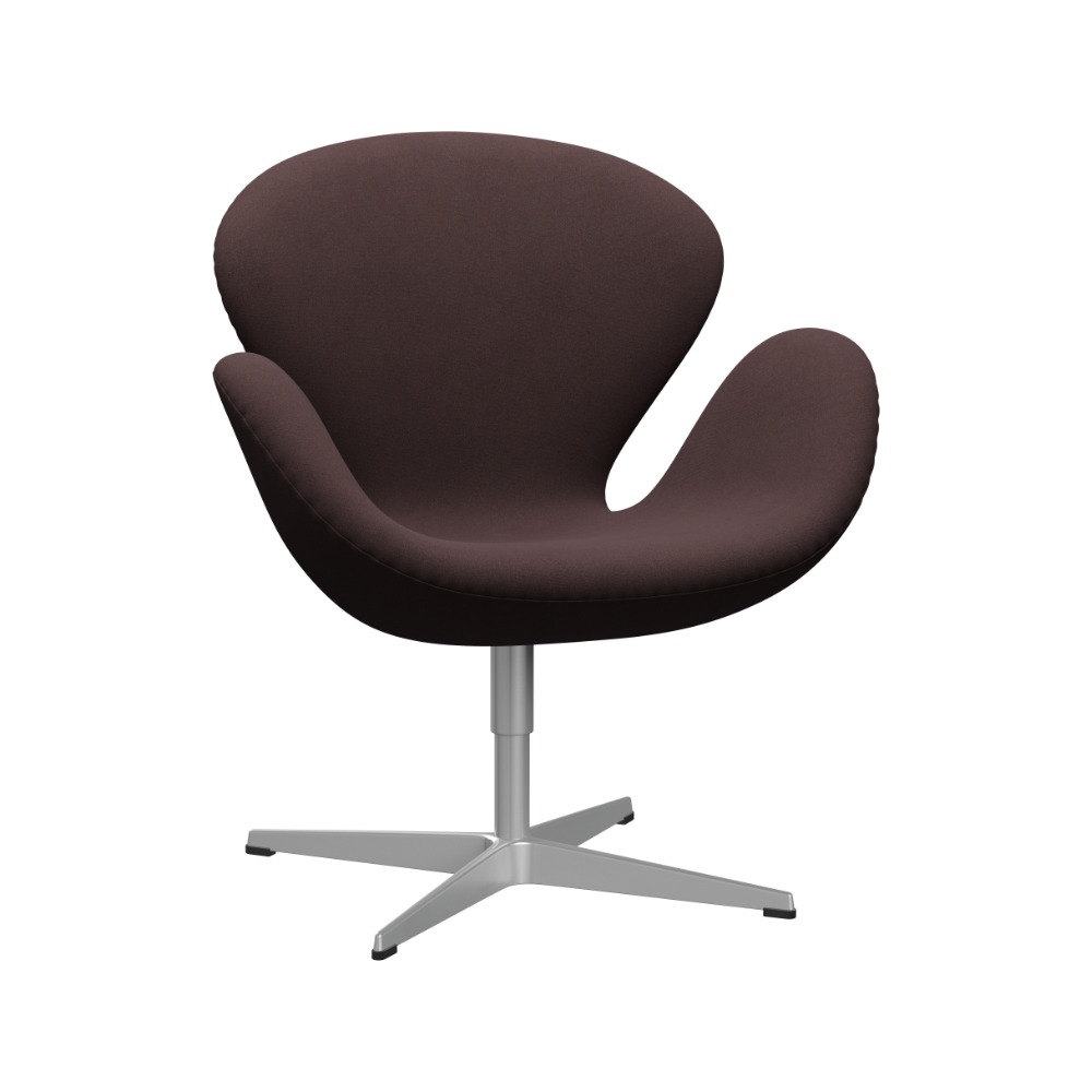 Fritz Hansen Svanen™ loungestol med Silver Grey stel