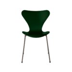 Fritz Hansen Syveren™ stol 3107 i Evergreen lakeret finér med brown bronze pulverlakeret stel