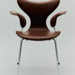 Liljen™ armstol 3208 fuldpolstret i Grace læder, Chestnut